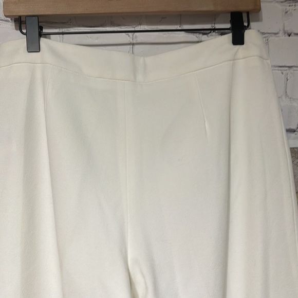 Classic Cream Wide Leg Side Zip Pant 8 Ellen Tracy - Picture 11 of 12